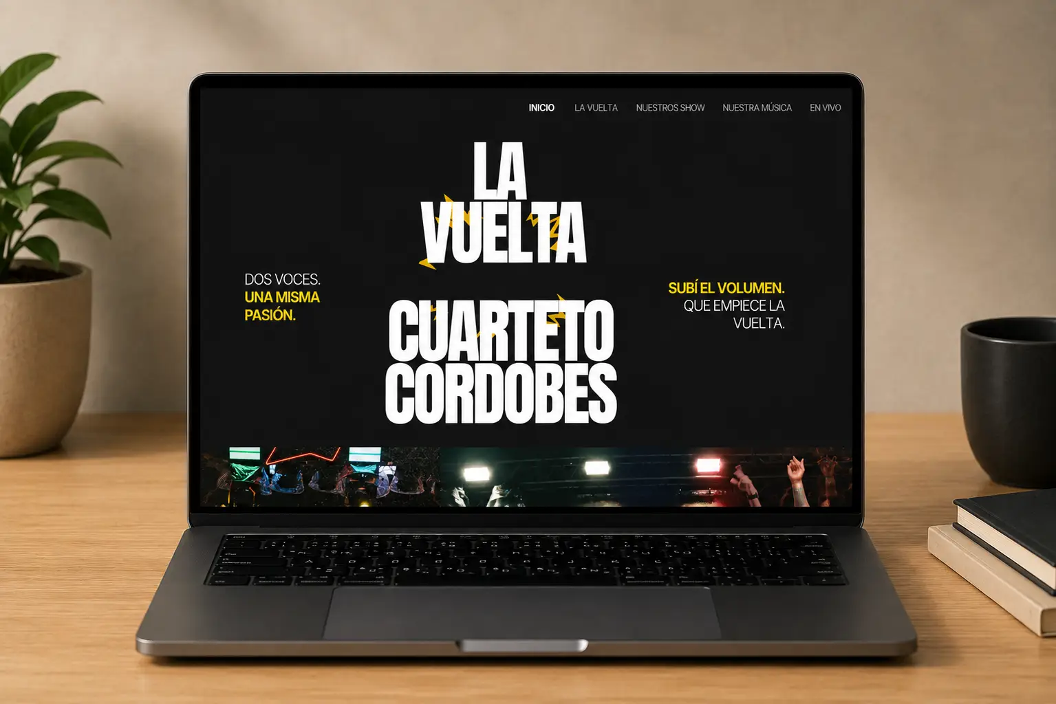 Sitio web de La Vuelta Banda desarrollado por efestudio creativo